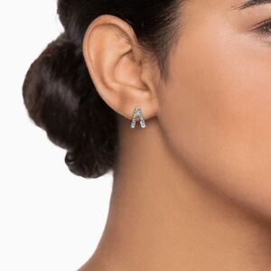 NEW LC Lauren Conrad Split Nickel Free Huggie Hoop Earrings Gold